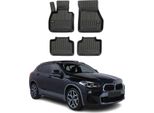 2018-2023 Bmw X2 F39 Tappetini Tpe Nero 4 Pz