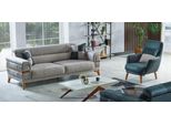 Set Di Divani 3+1 Posti Poltrona Relax Moderna Stile Moderno 2 Pezzi Soggiorno