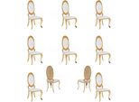 Design 8X Gruppo Sedie Set Imbottitura Sala Da Pranzo Set Sedie Poltrona