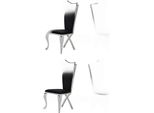 Set 4X Sedie Sedia Da Pranzo Legno Sala Da Pranzo Lusso Tessuto Sedie Moderne