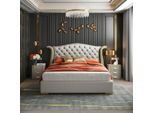 Letto Letti In Pelle 180X200 Camera Da Letto Divano Scaffali Chesterfield