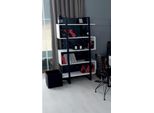 Libreria Mobili Bianchi Legno Metallo Scaffale Camera Ragazzi Design Moderno Lusso Nuovo