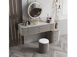 Tavolino Da Toilette Tavolo Cosmetico Mobili Moderni Console Grigia Jvmoebel