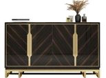 Credenza Soggiorno Legno Nero Moderno Jvmoebel