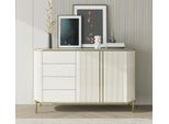 Credenza Bianca Con Cassetti Cassettiere In Legno Jvmoebel
