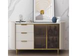 Cassettiera Da Salotto Lusso Beige Credenza Moderna In Legno Jvmoebel