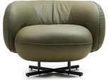 Poltrona 1 Posto In Ecopelle Lounge Imbottitura Design Monoposto Grigio