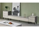 Porta Tv A Parete Rtv Lowboard Lusso Legno Moderno Grigio Soggiorno