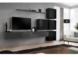 Porta Tv Bianco Set Di Mobili In Legno Set Completo Di Pareti Attrezzate Per Il Soggiorno Moderno