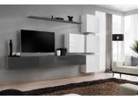 Scaffale Da Parete Grigio Porta Tv Lusso Stile Completo Soggiorno Moderno Nuovo Arredamento