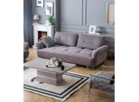Divano 3 Posti Design Soggiorno Tessile Moderno Nuovo Lusso Bianco Grigio