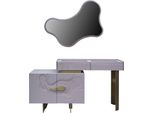 Tavolino Con Specchio In Legno Rosa Jvmoebel