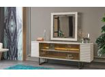 Credenza Con Specchio Sala Da Pranzo Legno Beige Jvmoebel