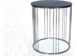 Tavolino Da Salotto Materiale Acciaio Inox Nero Design Moderno