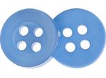 Bottone - Set Di 6 - Diametro 10 Mm - Blu