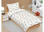 Biancheria Da Letto In Cotone - Senape, Nero - 140X200, 70X90