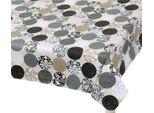 Tovaglia Berta - 70X70 Cm - Grigio,Bianco,Beige