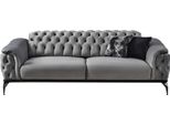 Divano Di Design A 3 Posti Chesterfield Divano Imbottito Divani Di Design Seduta Grigia Imbottita
