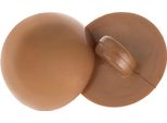 Bottone - Set Di 6 - Diametro 10 Mm - Marrone