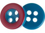 Bottone - Set Di 6 - Diametro 10 Mm - Blu,Rosa