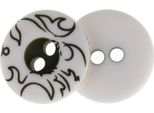 Pulsante - Set Di 6 - Diametro 15 Mm - Verde, Bianco