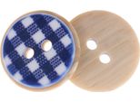 Pulsante - Set Di 6 - Diametro 15 Mm - Blu, Bianco