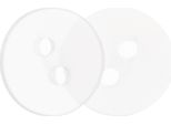 Bottone - Set Di 6 - Diametro 10 Mm - Bianco