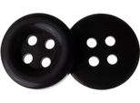 Bottone - Set Di 6 - Diametro 10 Mm - Nero
