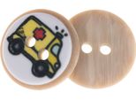 Pulsante - Set Di 6 - Diametro 15 Mm - Giallo, Nero, Rosso