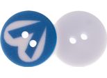 Bottone - Set Di 6 - Diametro 13 Mm - Blu
