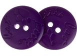 Bottone - Set Di 6 - Diametro 18 Mm - Viola