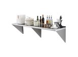 Vevor Portaspezie Scaffale A Muro 1 Pz. Scaffale Da Cucina Pensile 1829 X 457 X 63 Mm, Scaffale Galleggiante In Acciaio Inox Capacità Di Carico 226 Kg, Scaffale Da Parete Portaspezie Adatto Per Cucine, Ristoranti, Hotel Ecc.