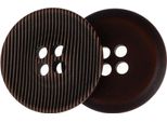 Pulsante - Set Di 3 - Diametro 35 Mm - Marrone,Bianco