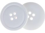 Pulsante - Set Di 3 - Diametro 35 Mm - Bianco