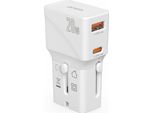 4Smarts Nomad Universal Pocket Travel Adapter 20W - White