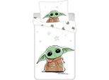 Star Wars The Mandalorian Baby Yoda Copripiumino In Lino 140X200+70X90Cm