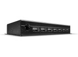 Lindy 42794 USB-HUB 2.0 Metall Hub, 7 Port, Mit Euro Netzteil