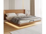 Letto A Muro Marrone Mobili Di Design Per La Camera Da Letto Struttura In Legno Letto In Ecopelle
