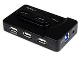 Startech.Com Hub Usb 6 Porte ST7320USBC - 2 Usb 3.0 + 4 Usb 2.0 - Nero - 4800 Mbit/S