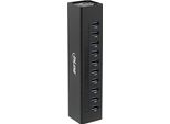 Hub Inline® 35395C Usb 3.0, 10 Porte, Alloggiamento In Alluminio, Nero, Con Alimentatore Da 4A