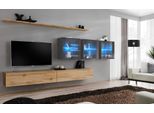 Mobili Soggiorno Stile Moderno Design Porta Tv Mensole A Muro Armadio A Muro Completo