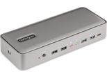 Startech.Com Docking Station Kvm USB-C Per Due Laptop, Dock Displayport Per Due Monitor 4K 60Hz, Hub Usb A 5 Porte, Gbe, Alimentazione A 90W/45W Per Due Laptop, Windows/Mac, Dock Kvm A 2 Host