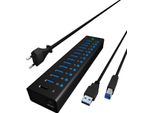 Raidsonic 70420 Raidsonic Icy Box IB-AC6113 13-Port Usb 3.0 Hub
