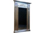 Specchio Argento Barocco Xxl Grande Specchio Da Parete Legno 132X14X220Cm Cornice