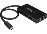 Startech.Com Hub Usb 3.0 Con 3 Porte USB-A E Ethernet Gigabit, Connessione USB-C