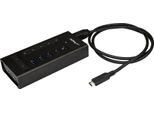 Startech.Com Hub Usb 3.2 Gen 1 Industriale 7 Porte (5 USB-A, 2 USB-C) Alluminio