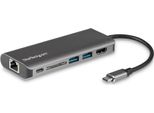 Startech.Com Adattatore Multiporta Usb C, Dock USB-C Portatile Con Hdmi 4K, Hub 3X Usb 3.0, Sd/Sdhc, Gbe, Pd 60 W Pass-Through - Usb Tipo-C/Thunderbolt 3 - Sostituito Da DKT30CHSDPD1