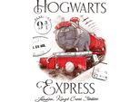 Asciugamano Per Bambini Harry Potter Hogwarts Express 30X50 Cm