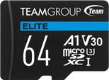 Team Elite A1 - Scheda Di Memoria Flash (Adattatore Sd Incluso) - 64 Gb - A1 / Classe Video V30 / UHS-I U3 - Microsdxc