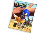 Coperta Per Bambini Hedgehog Sonic E Tails 130X170 Cm